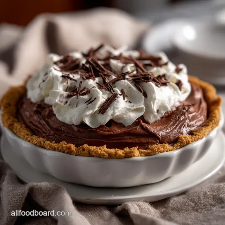 Easy Homemade Chocolate Cream Pie No Bake Chocolate Guide presentation