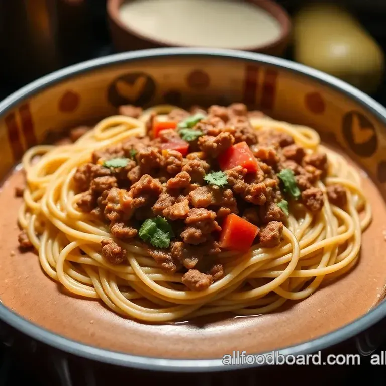 Easy One Pot Taco Spaghetti