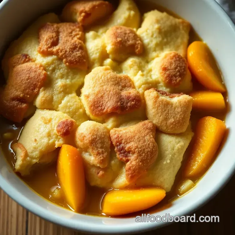 Easy Peach Cobbler: A Southern Classic with a Twist presentation