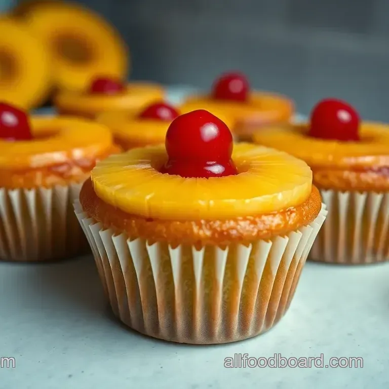 Easy Pineapple Upside Down Cupcakes