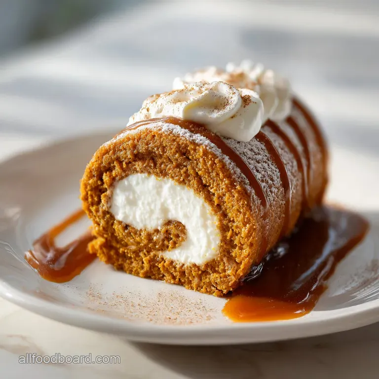 Easy Pumpkin Roll Recipe with Cream Cheese Filling