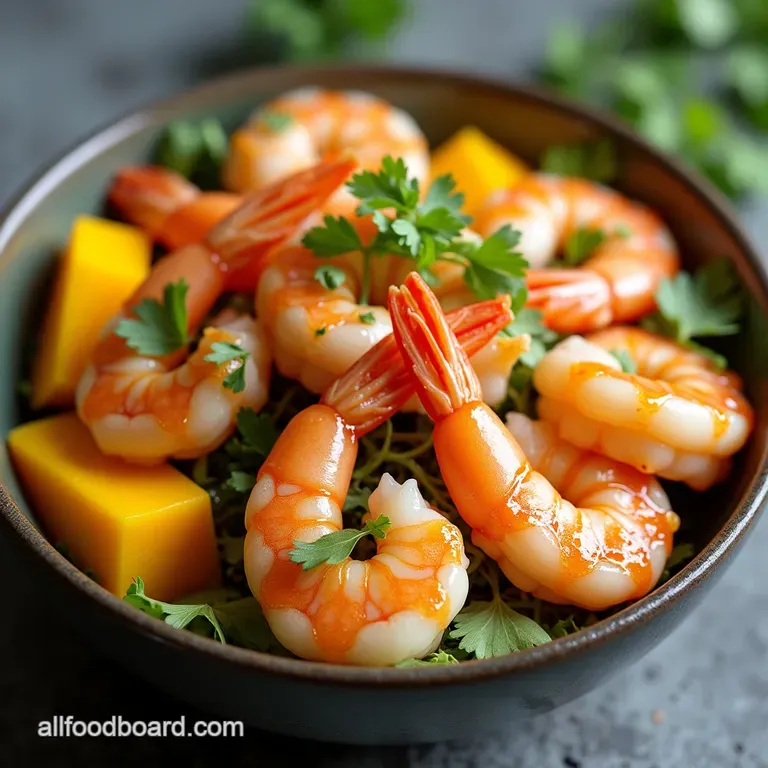 Easy Peasy Shrimp Mango Sushi Bowl Recipe Easy Peasy Shrimp Mango Sushi Bowl with Sweet Chilli Glaze