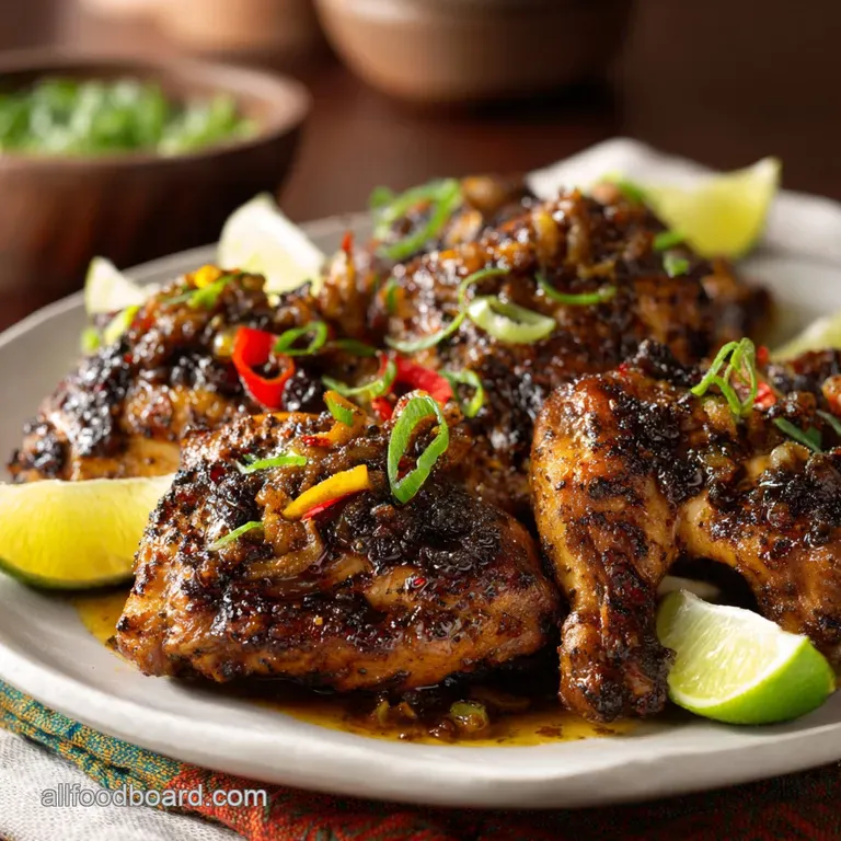 SlowCooker Sunshine Jerk Chicken with Pineapple Salsa