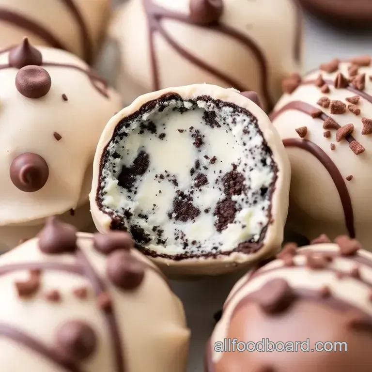 Vegan Oreo Truffles presentation