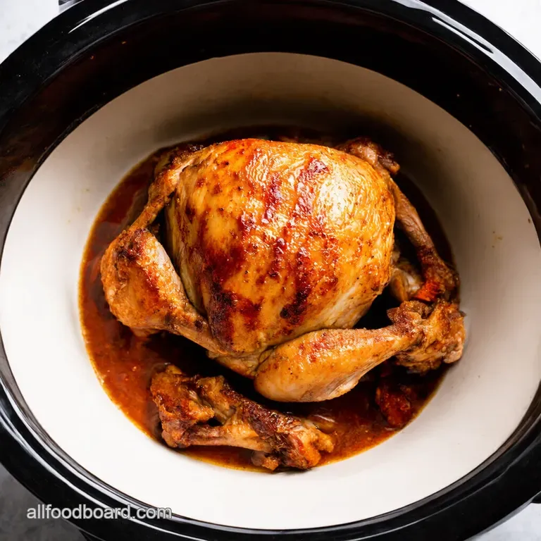 Effortless 6Ingredient Crockpot Roast Chicken