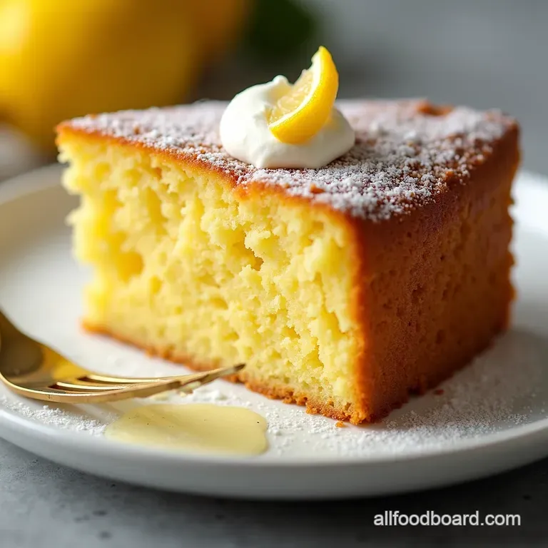 The Zesty Cloud UltraMoist EggFree Lemon Olive Oil Cake