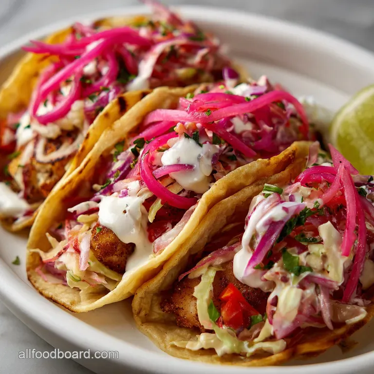 Fish Taco Toppings: Salsas Slaws and Crema Trio presentation