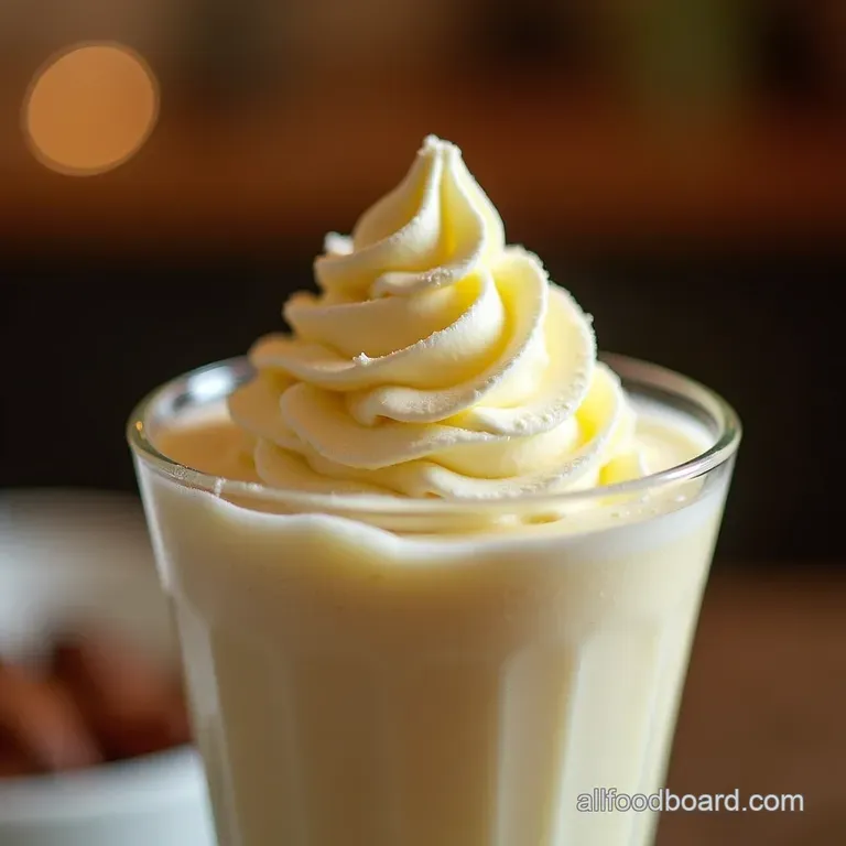 The Phantoms Froth Ethereal Vanilla Bean Milkshake presentation