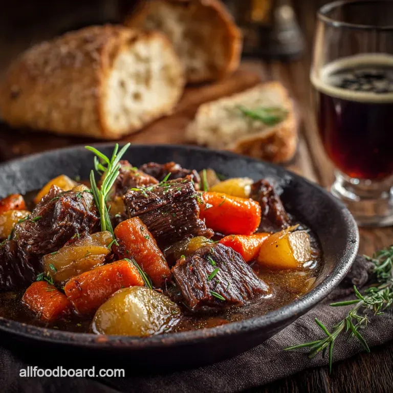 Fall Crockpot Dinner Recipes Our Hearty Autumn Harvest Stout Beef Stew presentation