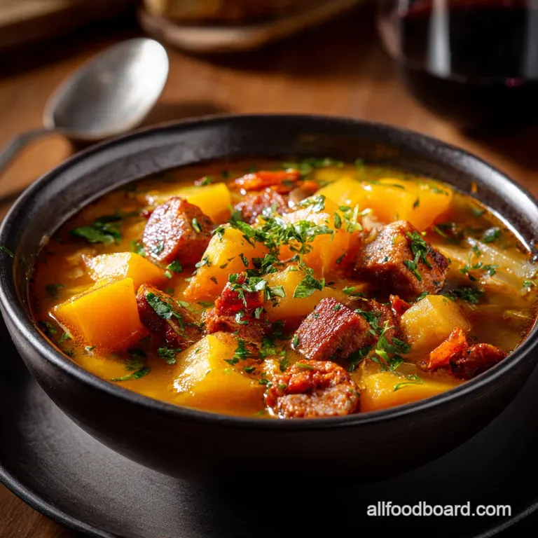 Fall Soups and Stews: The Ultimate Butternut and Chorizo Lentil Supper