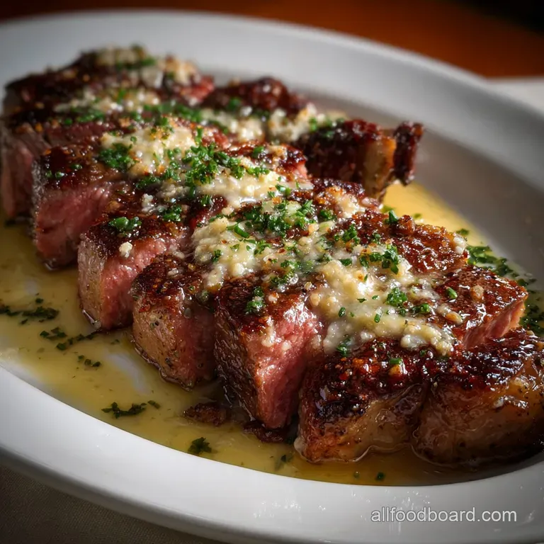 Elegant plate showcasing tender chicken breast with crispy skin, alongside creamy polenta, and a drizzle of rich, savory p...
