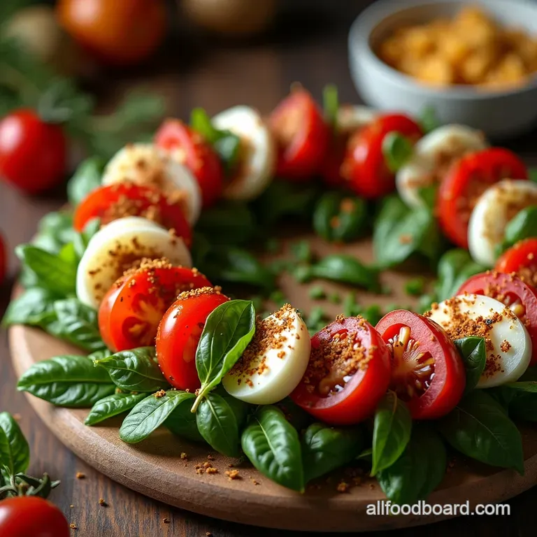 The Festive Garland A Stunning Caprese Christmas Wreath presentation
