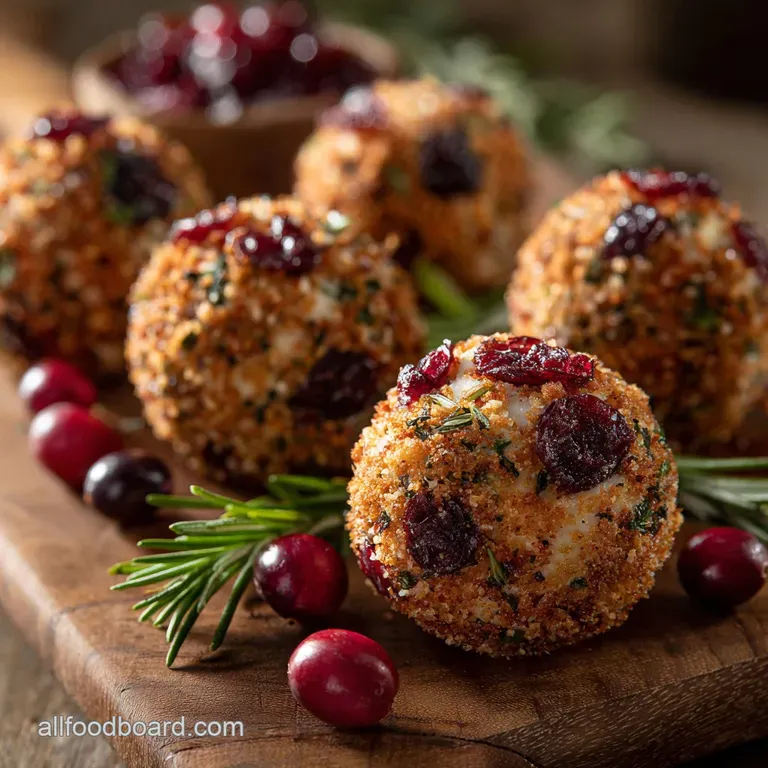 Cheese Ball Appetizers the Ultimate Festive Cranberry Herb Recipe presentation