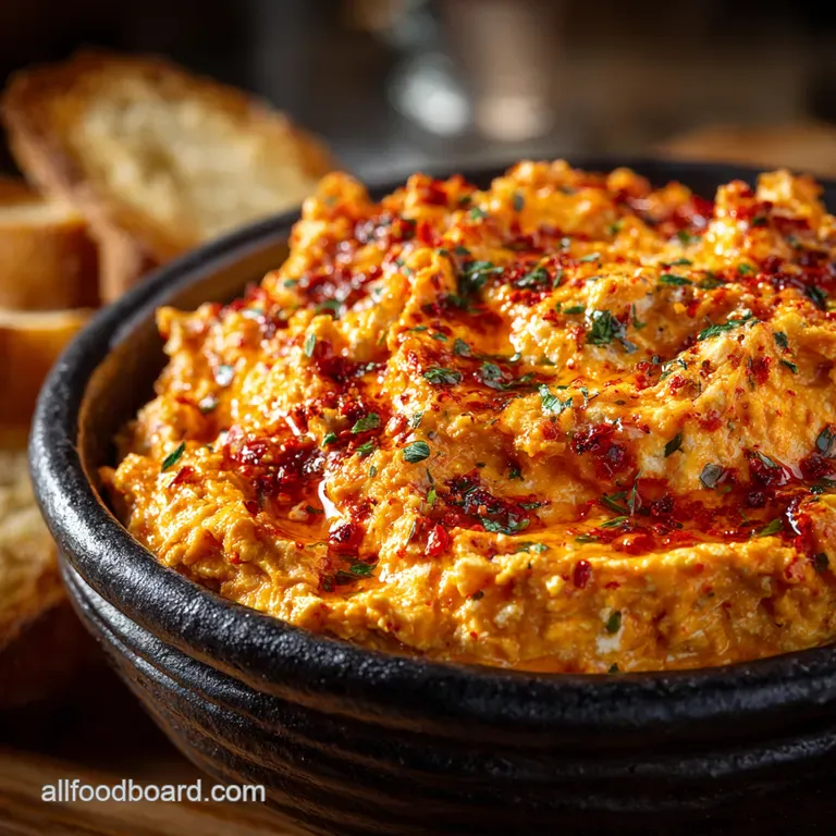 Fiery Feta A Roasted Red Pepper Dip Delight