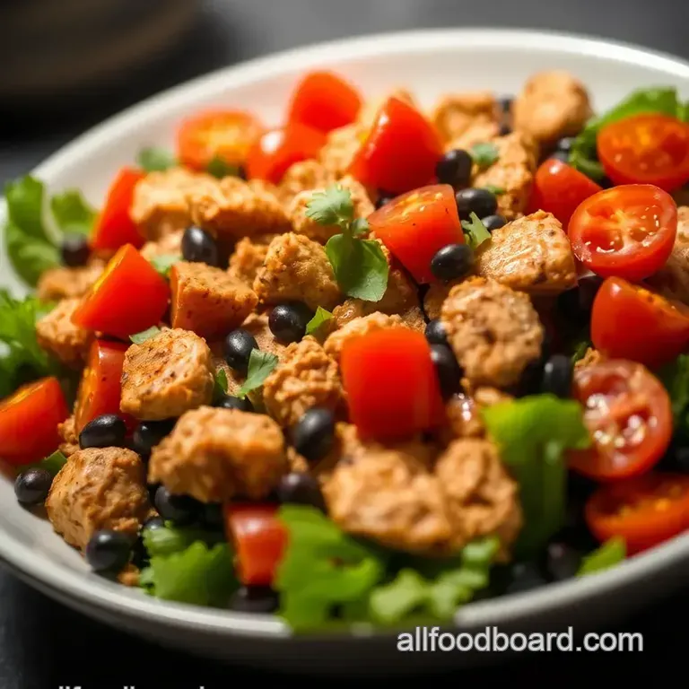 Fiesta Chicken Salad: A Flavorful Celebration in a Bowl presentation