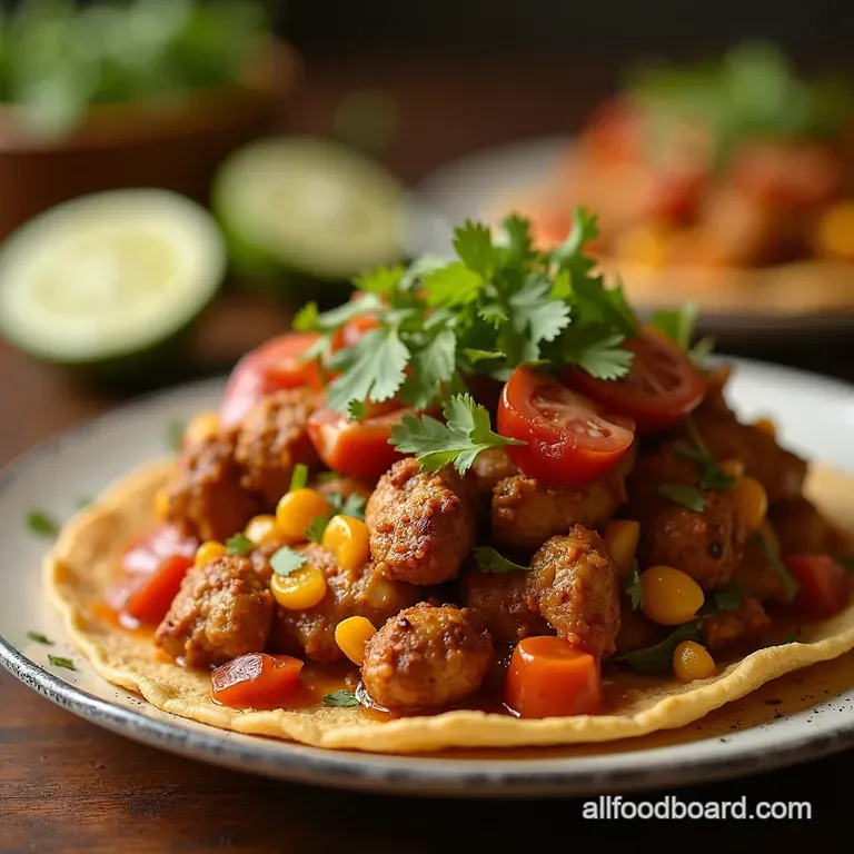 Fiesta Chicken Tostadas Rotisserie Ready presentation