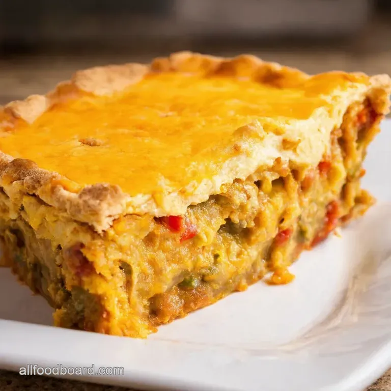 Fiesta Layered Burrito Pie presentation