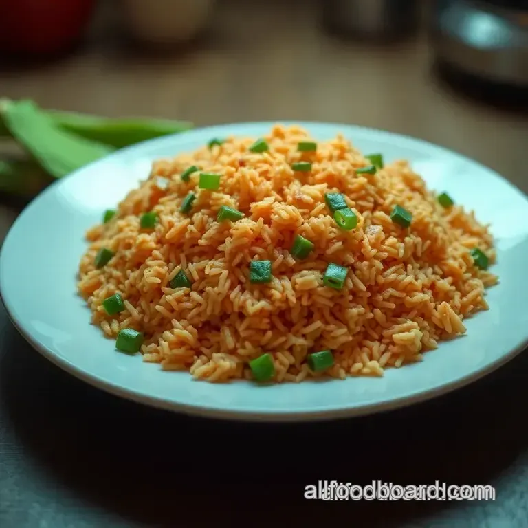 Fiesta-Ready Spanish Rice (Arroz Rojo) presentation