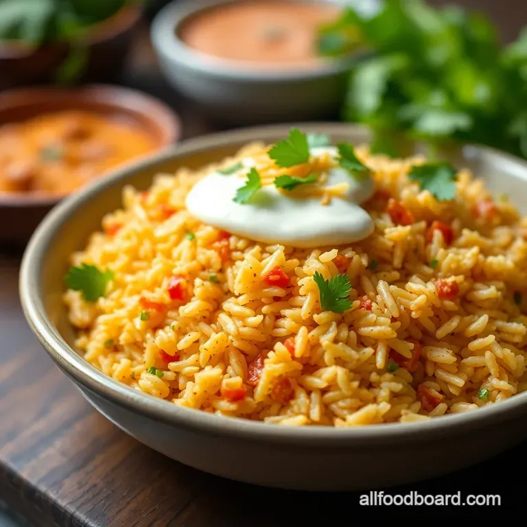 Fiesta Rice: Restaurant-Style Mexican Rice at Home presentation