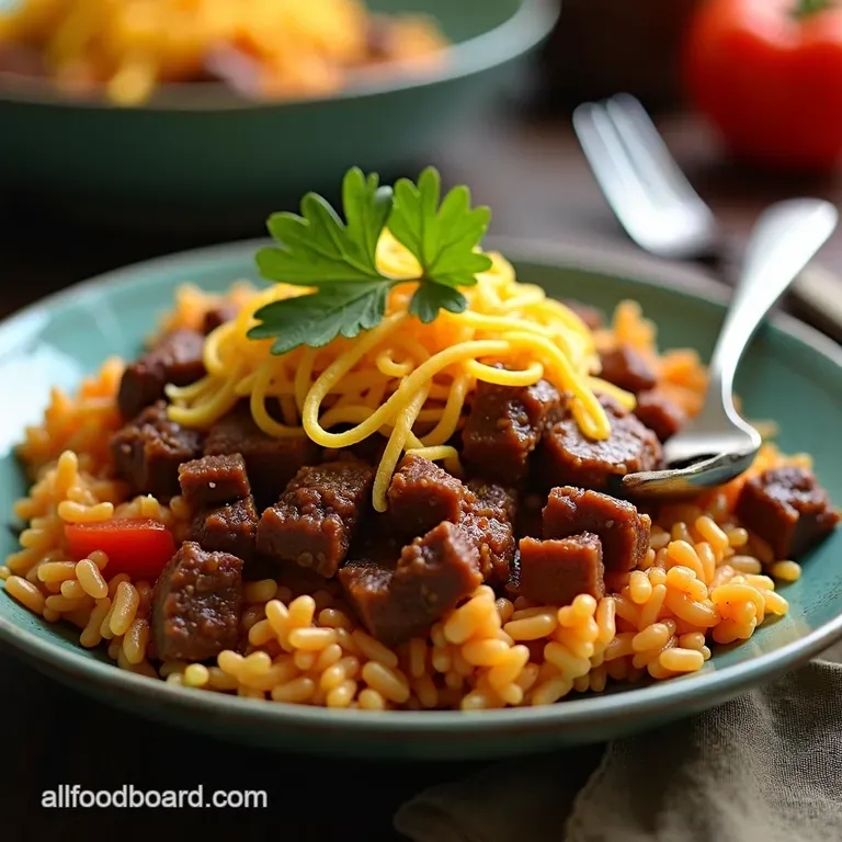 Fiesta Slow Cooker Mexican Beef Rice