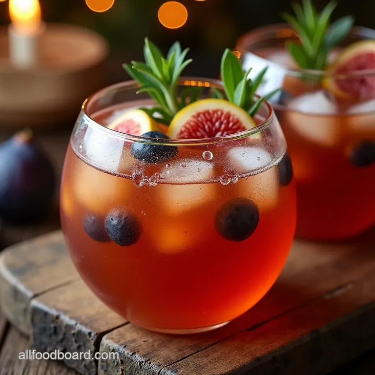The Ultimate Fireside Fig Spice Winter Sangria presentation