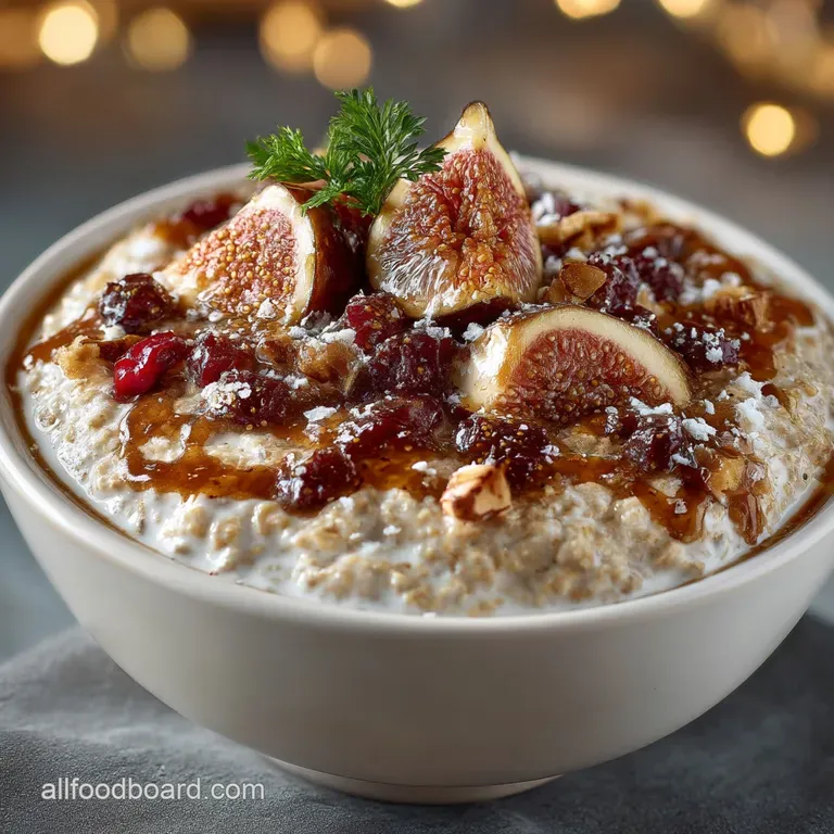 The Festive Figgy Pudding Overnight Oats A Christmas Morning Dash presentation
