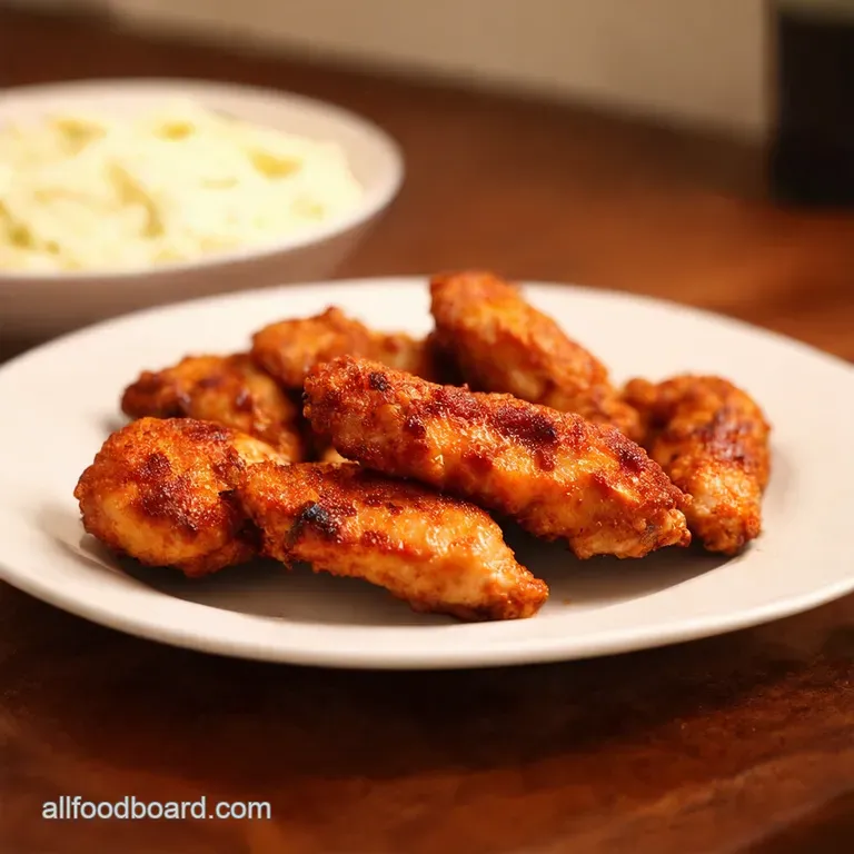 Finger Lickin Good Baked BBQ Chicken Tenders presentation