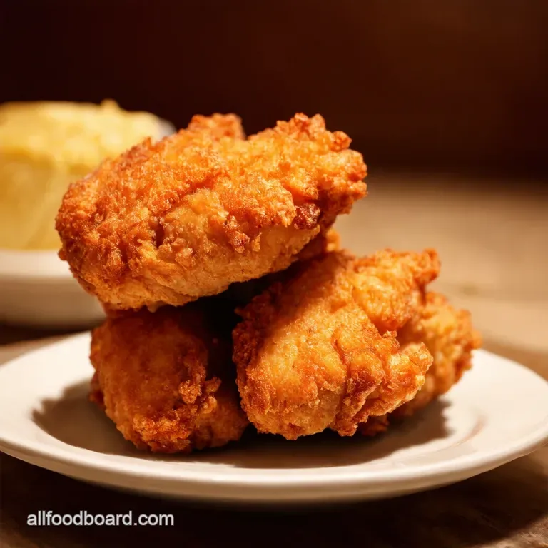 Finger Lickin Good Crispy Fried Chicken presentation