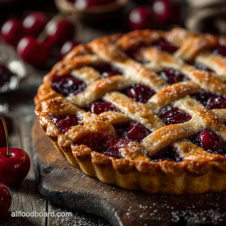 The Queen of Hearts Classic Doublecrust Cherry Pie Tart Sweet Perfection presentation