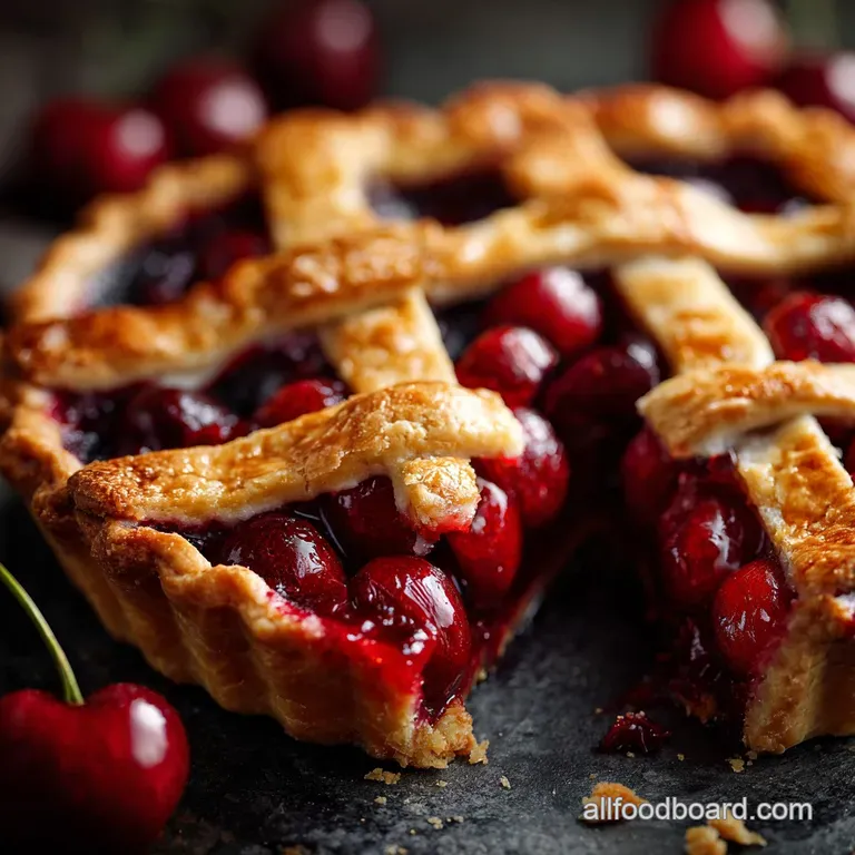 The Queen of Hearts Classic DoubleCrust Cherry Pie Tart Sweet Perfection