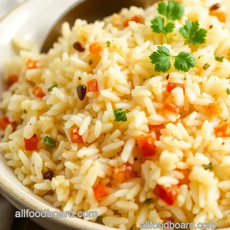Flavorful Rice Pilaf: A Nutritious Side Dish presentation