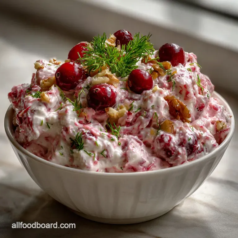 Best Fluffy Cranberry Salad for Thanksgiving Made Easy presentation
