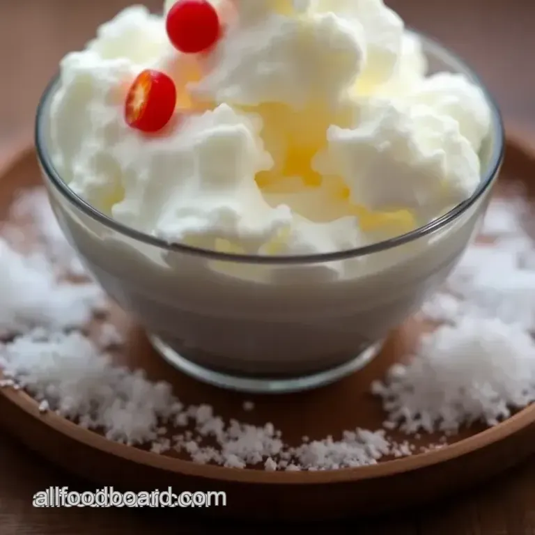 Fluffy & Sweet Snow Cream: A Classic Winter Treat presentation