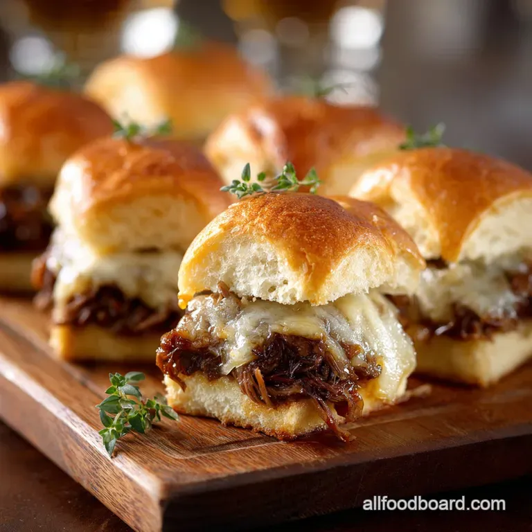 Best Slider Recipes: French Onion Beef Sliders presentation