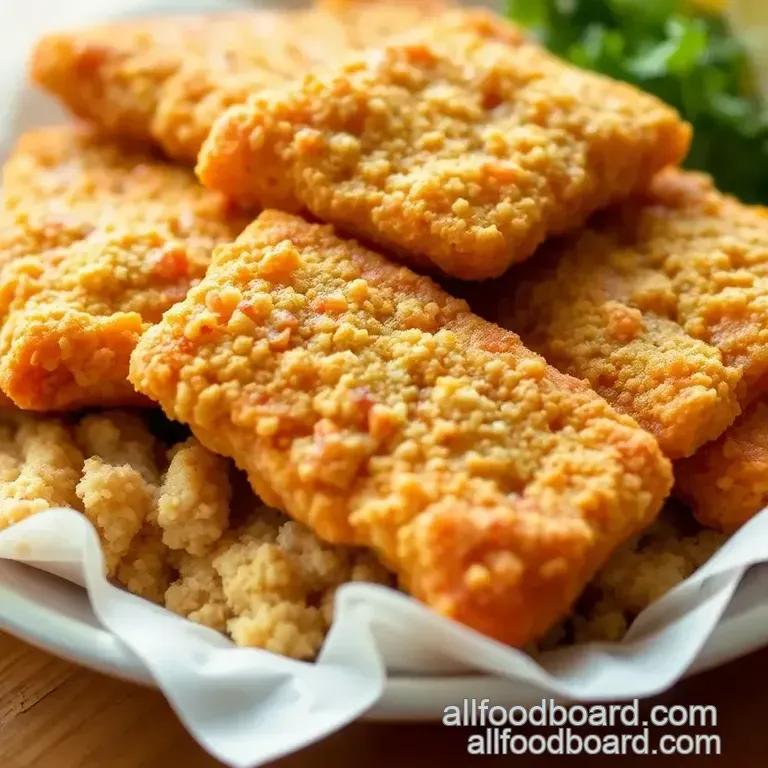 Fried Fish with Crispy Long John Silver' s Batter presentation