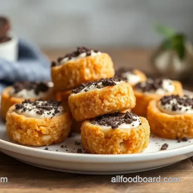 Fried Oreo Cheesecake Bites: Crispy Indulgence