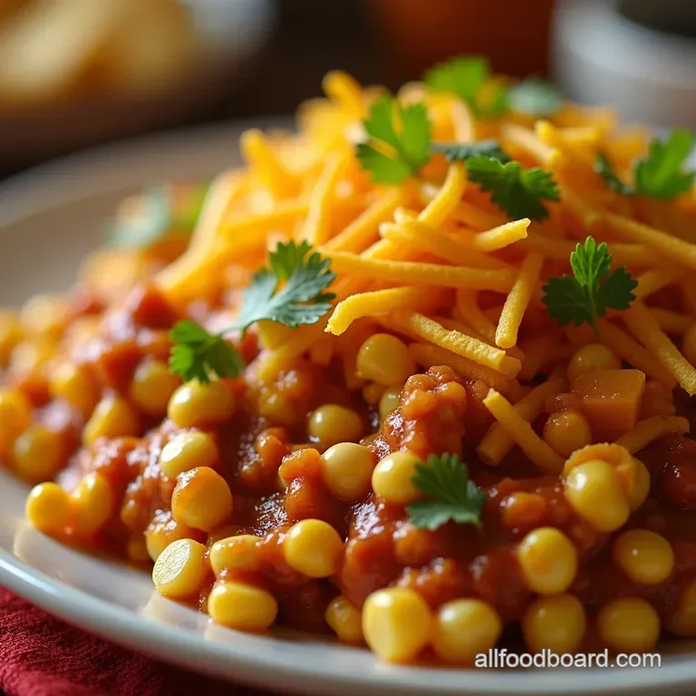 Fritos Chili Cheese Corn Salad presentation