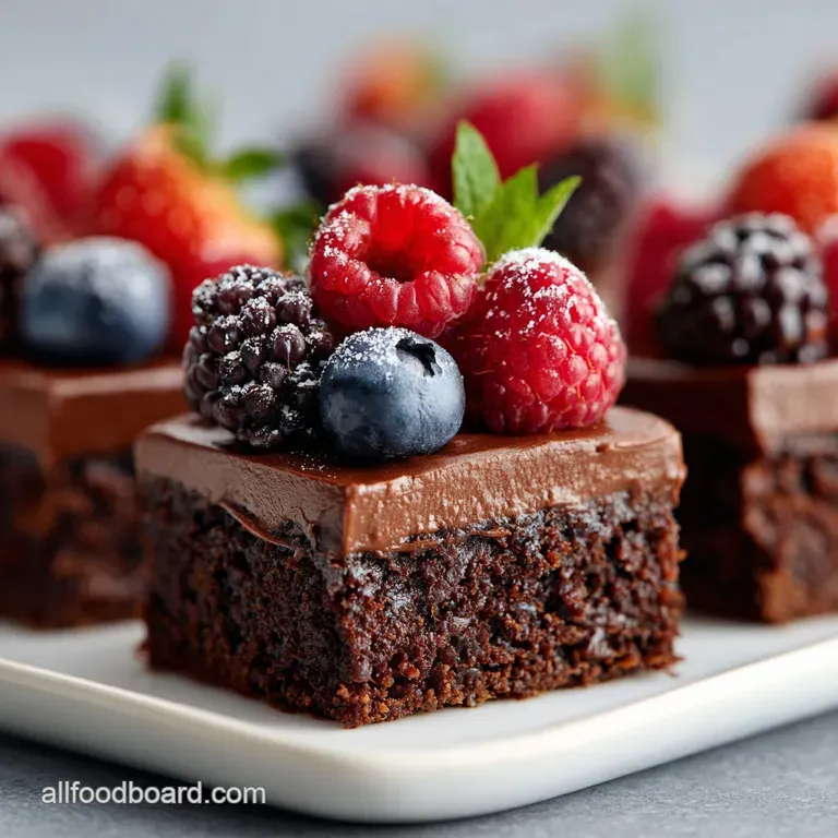 Chocolate Frosted Brownies: Fudgy and Cocoa Rich