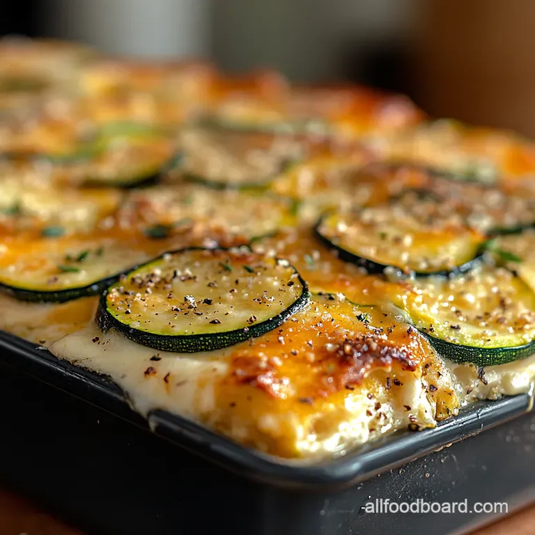 Garden Bounty Zucchini Cheese Casserole