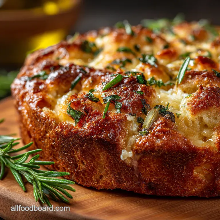 Garlic and Rosemary Focaccia A Rustic Italian Delight presentation