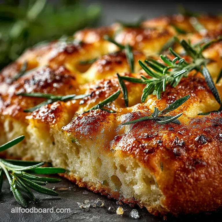 Garlic and Rosemary Focaccia A Rustic Italian Delight