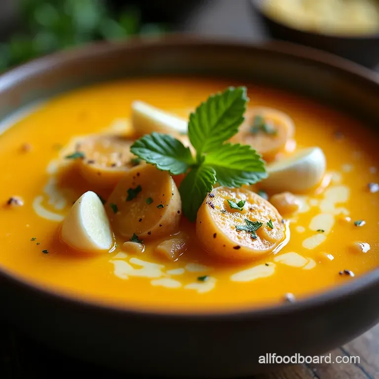 The Head of the Class Garlic Elixir Soup A Golden Hug in a Bowl