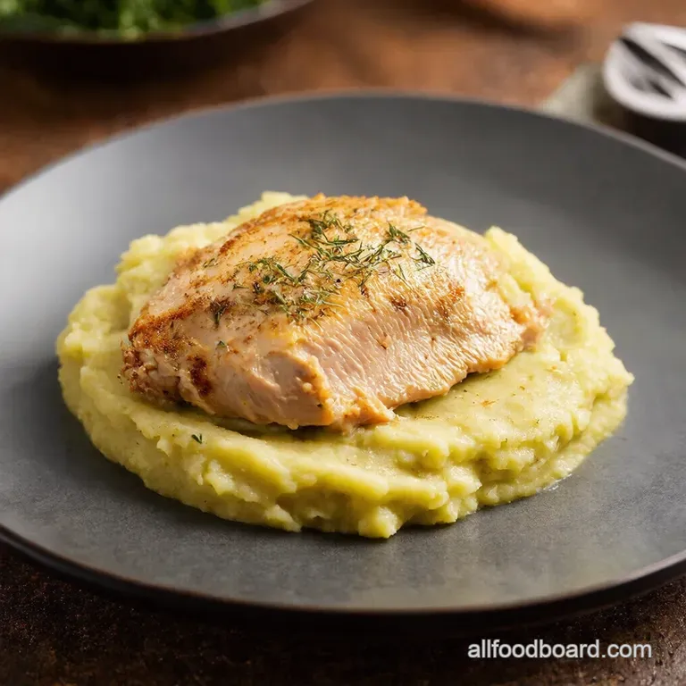Garlic Herb Chicken with Creamy Dreamy Mash