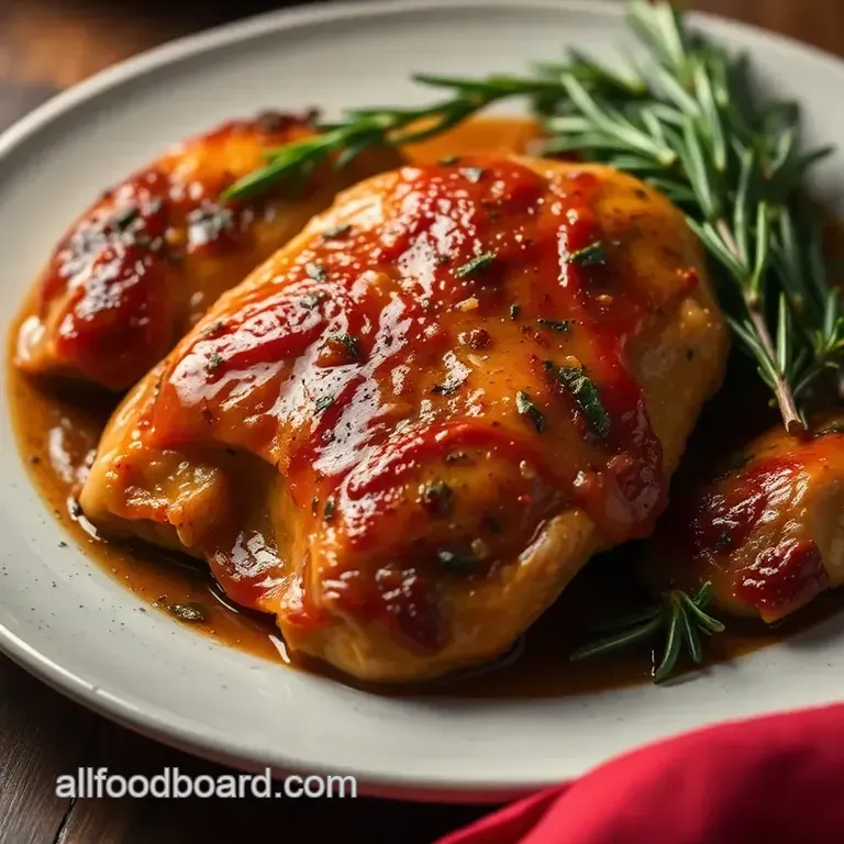 Garlic Herb Roasted Chicken Thighs presentation