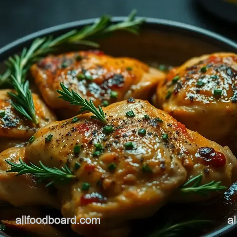 Garlic Herb Roasted Chicken Thighs
