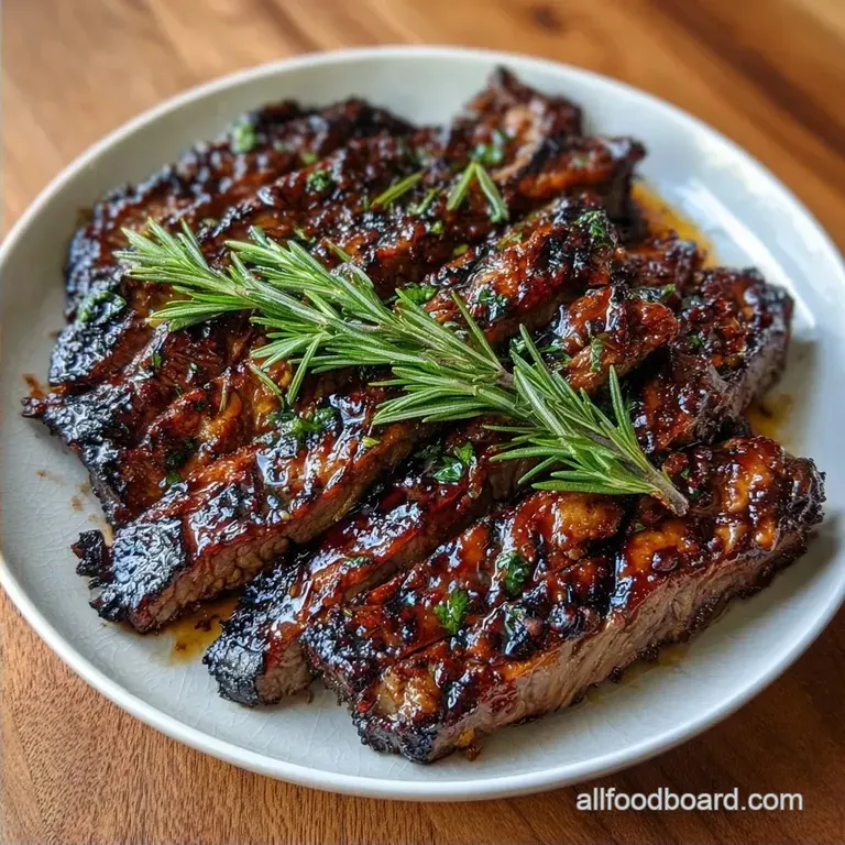 Garlic Herb Skirt Steak: Charred and Tender