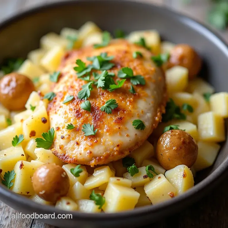 SetItandForgetIt Sensation Creamy Crockpot Garlic Parmesan Chicken Potatoes