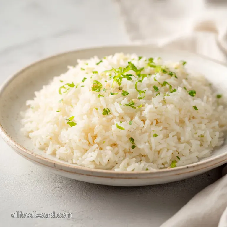 Garlic Parmesan Rice: Creamy and Savory