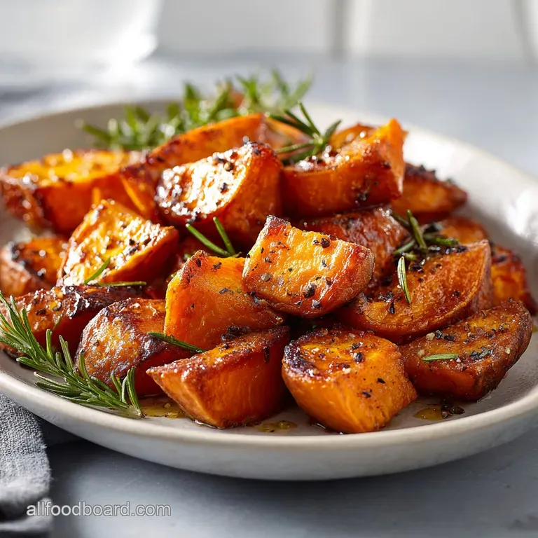 Sweet Potato Recipe with Garlic and Rosemary