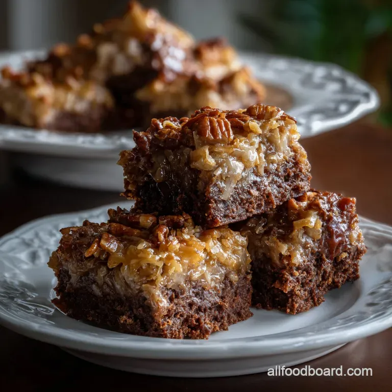 Fudgy German Chocolate Brownies Recipe
